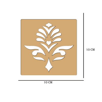 MDF Wooden Rangoli Stencils Set of 4 for DIY Art & Craft Activities and Festival Decorations | Rangoli for Floor Decoration |